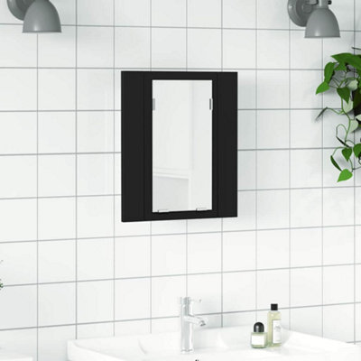 Walplus Led Bathroom Mirror Cabinet Black 40X12X45 Cm Acrylic - image 1