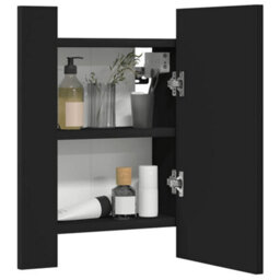 Walplus Led Bathroom Mirror Cabinet Black 40X12X45 Cm Acrylic - thumbnail 7