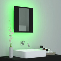 Walplus Led Bathroom Mirror Cabinet Black 40X12X45 Cm Acrylic - thumbnail 4