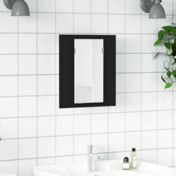 Walplus Led Bathroom Mirror Cabinet Black 40X12X45 Cm Acrylic - thumbnail 1