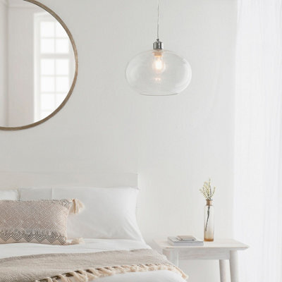 Luminosa Lighting Kulo Clear Bubble Glass 1 Light Easy Fit Ceiling Shade (Shade Only) - image 1