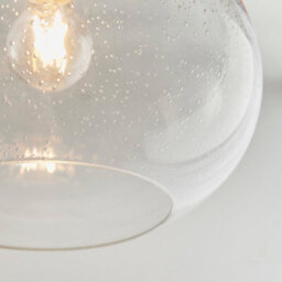 Luminosa Lighting Kulo Clear Bubble Glass 1 Light Easy Fit Ceiling Shade (Shade Only) - thumbnail 4