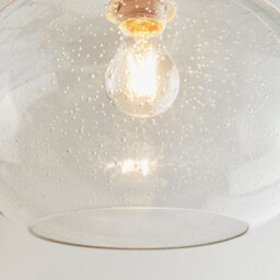 Luminosa Lighting Kulo Clear Bubble Glass 1 Light Easy Fit Ceiling Shade (Shade Only) - thumbnail 3