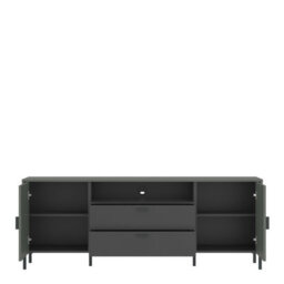 Furniture To Go Arundel Tv Cabinet 2 Door 2 Drawer 173Cm Wide In Green/grey - thumbnail 2