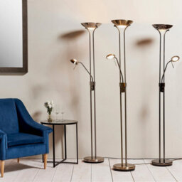 Luminosa Lighting Luminosa Rome Mother And Child Floor Lamp Antique Brass, Opal Glass, G9 - thumbnail 6