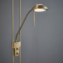Luminosa Lighting Luminosa Rome Mother And Child Floor Lamp Antique Brass, Opal Glass, G9 - thumbnail 5