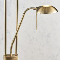 Luminosa Lighting Luminosa Rome Mother And Child Floor Lamp Antique Brass, Opal Glass, G9 - thumbnail 3