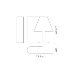 Luminosa Lighting Luminosa Book Table Lamp Left, 7W Led, 3000K, 420Lm, White - thumbnail 4