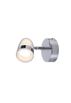 Harper Living Led Wall Spotlight, 1 Light Polished Chrome Non-Dimmable, Warm White 3000K - image 1