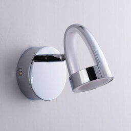 Harper Living Led Wall Spotlight, 1 Light Polished Chrome Non-Dimmable, Warm White 3000K - thumbnail 4