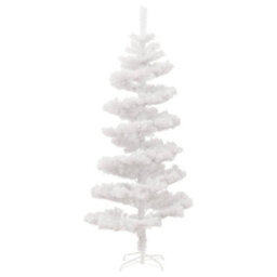 Berkfield Swirl Christmas Tree With Stand And Leds White 180 Cm Pvc - thumbnail 4