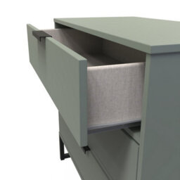 Tamworth 3 Drawer Chest Of Drawers In Reed Green (Ready Assembled) - thumbnail 5