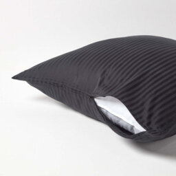 Homescapes Black Continental Egyptian Cotton Pillowcase 330 Tc, 80 X 80 Cm - thumbnail 3