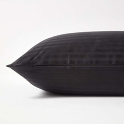 Homescapes Black Continental Egyptian Cotton Pillowcase 330 Tc, 80 X 80 Cm - thumbnail 2