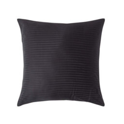 Homescapes Black Continental Egyptian Cotton Pillowcase 330 Tc, 80 X 80 Cm