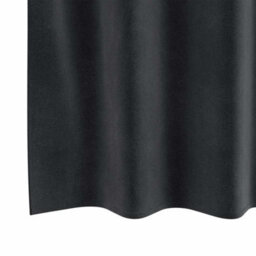 Walplus Curtains With Curtains 2 Pcs Dark Grey 140 X 225 Cm Velvet - thumbnail 5