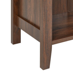 Wyld And Coco Sideboard Dark Brown Particle Board - 1 Drawer, 2 Shelves, Wall-Mountable - W66 X D30 X H80Cm - thumbnail 9
