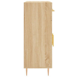 Berkfield Sideboard Sonoma Oak 69.5X34X90 Cm Engineered Wood - thumbnail 7