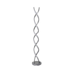 Valuelights Infinity Matte Silver Double Twist Integrated Led Floor Lamp - thumbnail 2