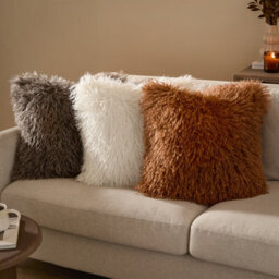 furn. Furn Rowan Faux Fur Cushion Cover, Ginger, 50 X 50Cm - thumbnail 6