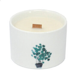 Serenityy Luxury Mulberry Harvest Candle Gift Set - Ceramic Jar, Wooden Wick, Botanical Design 27Hr Burn Time - thumbnail 2