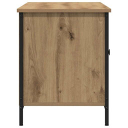 Berkfield Tv Cabinet Artisan Oak 100X40X50 Cm Engineered Wood And Steel - thumbnail 7