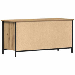 Berkfield Tv Cabinet Artisan Oak 100X40X50 Cm Engineered Wood And Steel - thumbnail 8