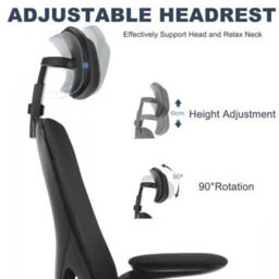 Mesh Office Chair Ergonomic  Swivel Lift Computer Desk Adjustable Height - thumbnail 3