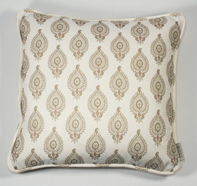 Esselle Home Naya Motif Neutral/rose Cushion