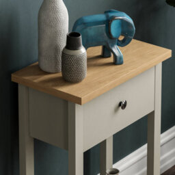 Lassic Vida Designs Arlington Grey 1 Drawer Console Table With Undershelf - thumbnail 4