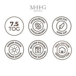 MHG Living 7.5 Tog Hotel Quality Spring/autumn Duvet - 100% Cotton, Soft, Breathable & Hypoallergenic - Super King - thumbnail 6