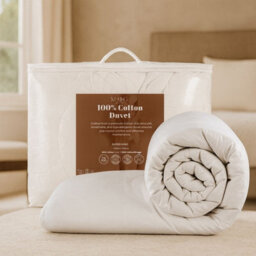MHG Living 7.5 Tog Hotel Quality Spring/autumn Duvet - 100% Cotton, Soft, Breathable & Hypoallergenic - Super King