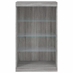 Berkfield Sideboard With Led Lights Grey Sonoma 60.5X37X100 Cm - thumbnail 6