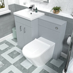 Nes Home Matte Grey 1000mm Vanity Basin Wc Vanity Unit & Btw Toilet - thumbnail 4