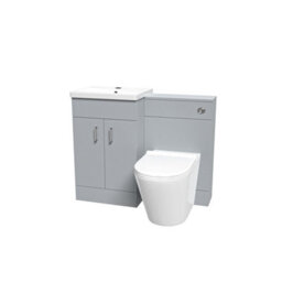Nes Home Matte Grey 1000mm Vanity Basin Wc Vanity Unit & Btw Toilet - thumbnail 5