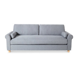 Soho Grey Traditional Feather 3 Seater Sofa  - Fully Assembled By Roseland Furniture