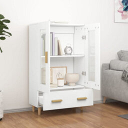 Berkfield Highboard White 70X31X115 Cm Engineered Wood - thumbnail 3