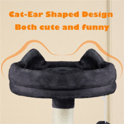 Yaheetech Black 158Cm Multilevel Cat Tree Tower With 2 Condos & Scratching Post - thumbnail 5