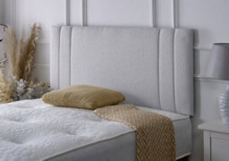Slumbre Rio 2 Chenille Headboard - 4Ft Small Double - Light Grey Chenille