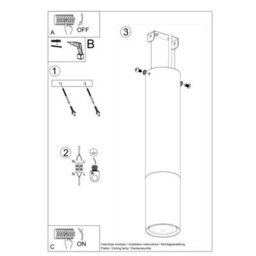Luminosa Lighting Luminosa Loopez Surface Mounted Downlights Flush Light Black, Gold Gu10 - thumbnail 5