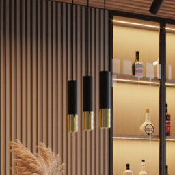 Luminosa Lighting Luminosa Loopez Surface Mounted Downlights Flush Light Black, Gold Gu10 - thumbnail 8