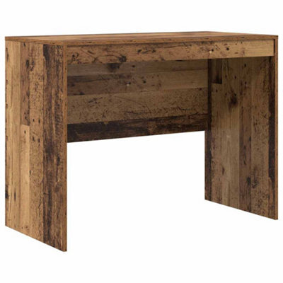 Berkfield Rustic Rustic Writing Desk Old Wood Solid Wood 100 X 50 X 76 Cm - image 1