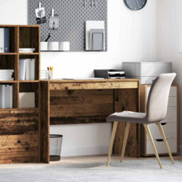 Berkfield Rustic Rustic Writing Desk Old Wood Solid Wood 100 X 50 X 76 Cm - thumbnail 2