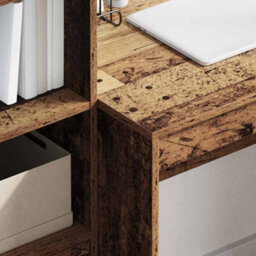 Berkfield Rustic Rustic Writing Desk Old Wood Solid Wood 100 X 50 X 76 Cm - thumbnail 4