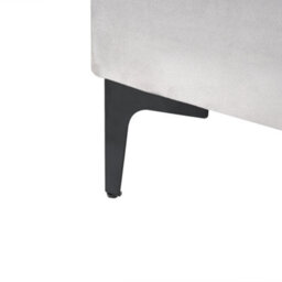 Beliani Bed Velvet Suzette 180 X 200 Cm (Eu Super King) Light Grey - thumbnail 9