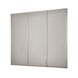 Spacepro Shaker Classic Shaker Non-Mirrored Matt Dove Grey 3 Door Sliding Wardrobe Door Kit (H)2220mm (W)2592mm - thumbnail 1
