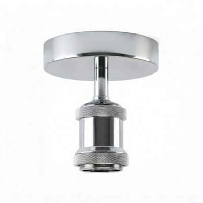 Single Head Fully Earth Ceiling Light Retro Flush Mount E27 Lamp Holder Metal Sconce Chandeliers Pendent Set For Living Room - image 1
