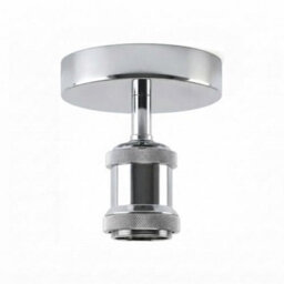 Single Head Fully Earth Ceiling Light Retro Flush Mount E27 Lamp Holder Metal Sconce Chandeliers Pendent Set For Living Room - thumbnail 1