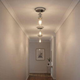 Single Head Fully Earth Ceiling Light Retro Flush Mount E27 Lamp Holder Metal Sconce Chandeliers Pendent Set For Living Room - thumbnail 8