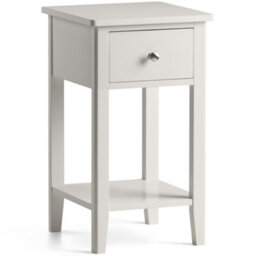 Christow 1 Drawer Slim Bedside Table Natural - thumbnail 2